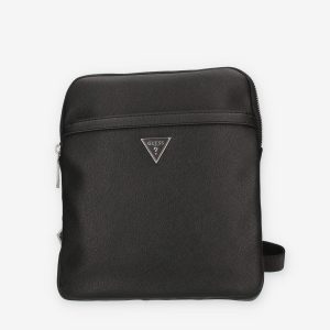 Guess Certosa Tracolla da uomo in saffiano nero