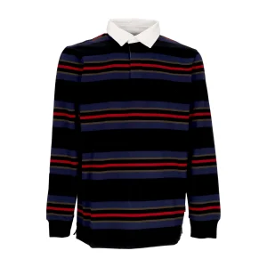 Polo Manica Lunga Uomo L/s Oregon Rugby Shirt Starco Stripe/black