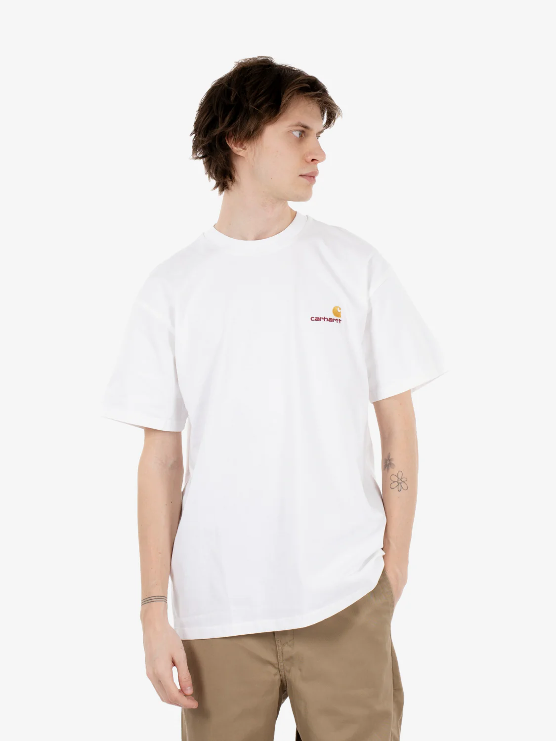 S/S American script t-shirt white - immagine 2
