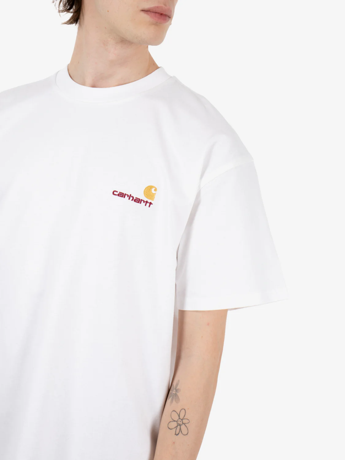 S/S American script t-shirt white - immagine 4